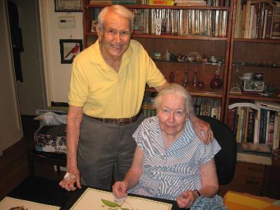 Richard and Frances at home, 25 July 2019